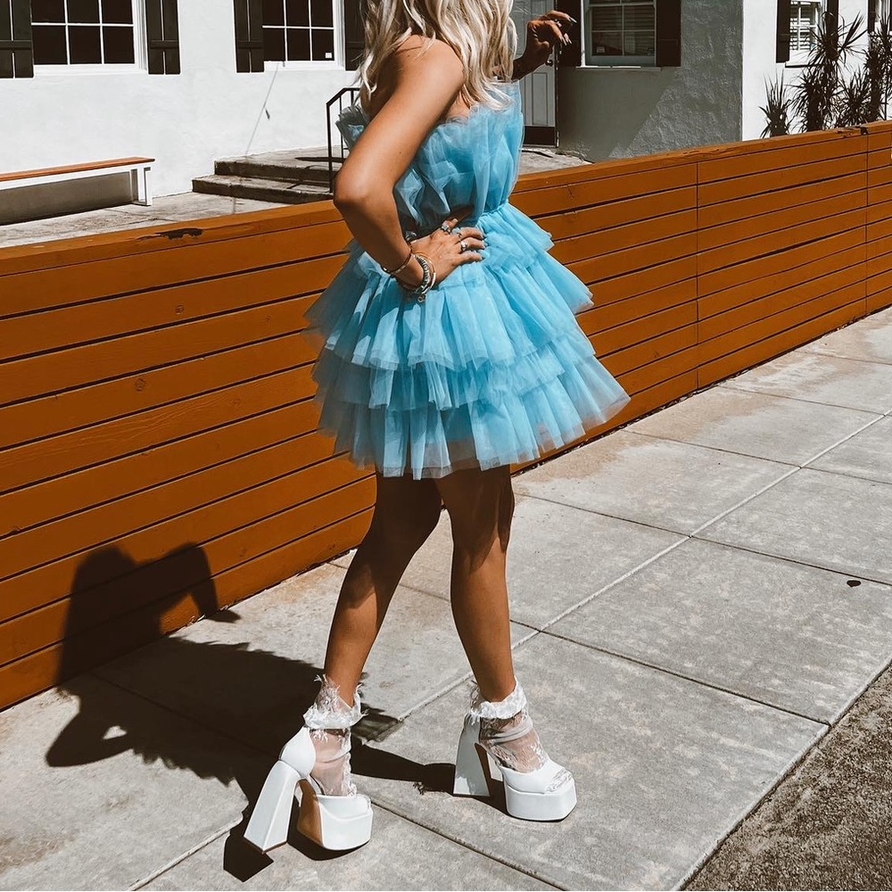 Blue dress